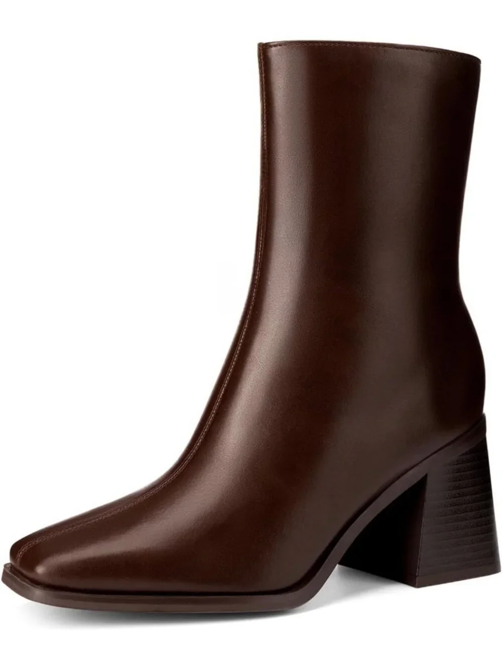 Chic Women's Square Toe Ankle Boots - Stylish, Comfortable, Versatile Footwear